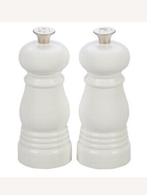 Le Creuset White Salt & Pepper Mill Set | Ceramic Grinders
